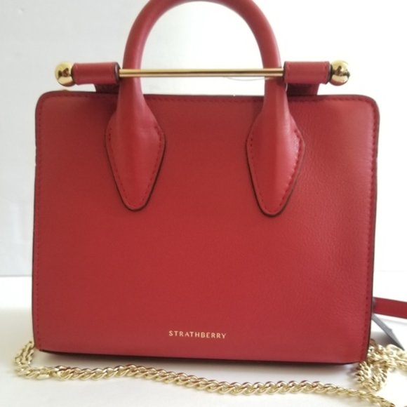 Strathberry Nano Ruby Tote Leather Bag - Picture 4 of 12